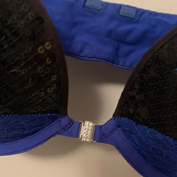 Blue and black bra - Picture 3 of 4